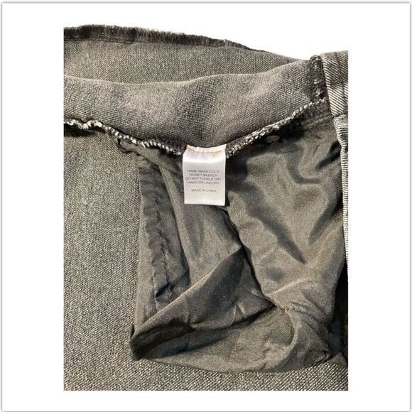 Beige By Tony Women’s Stretch Denim jean Pencil Midi Skirt Gray Size Large - Picture 6 of 12